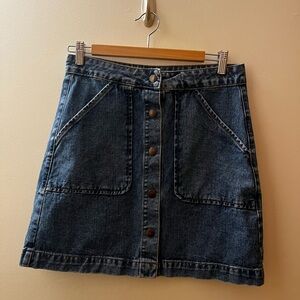 Forever 21 Denim Button-Front Skirt